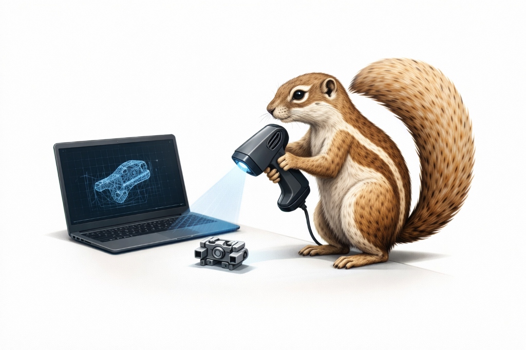 3D Scanning Squirrel